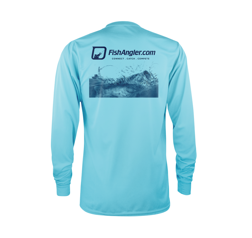 Bass Long Sleeve Performance Tee - Blue